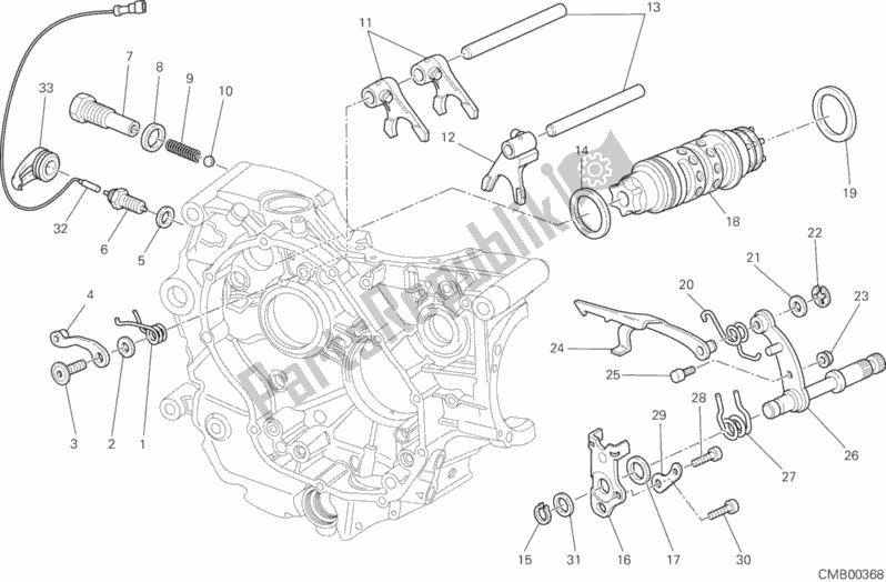 All parts for the Shift Cam - Fork of the Ducati Monster 795 Thailand 2012